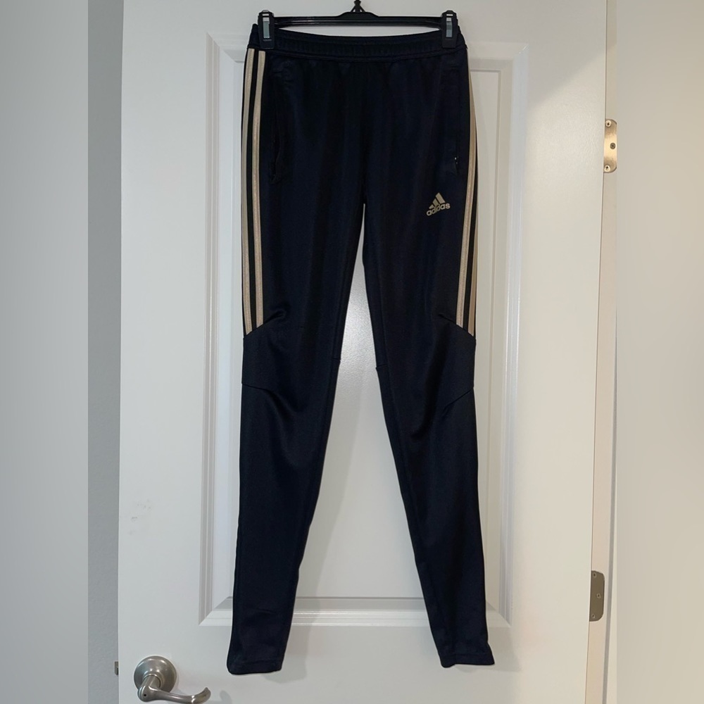Adidas Black Trio Soccer Joggers - Picture 1 of 5